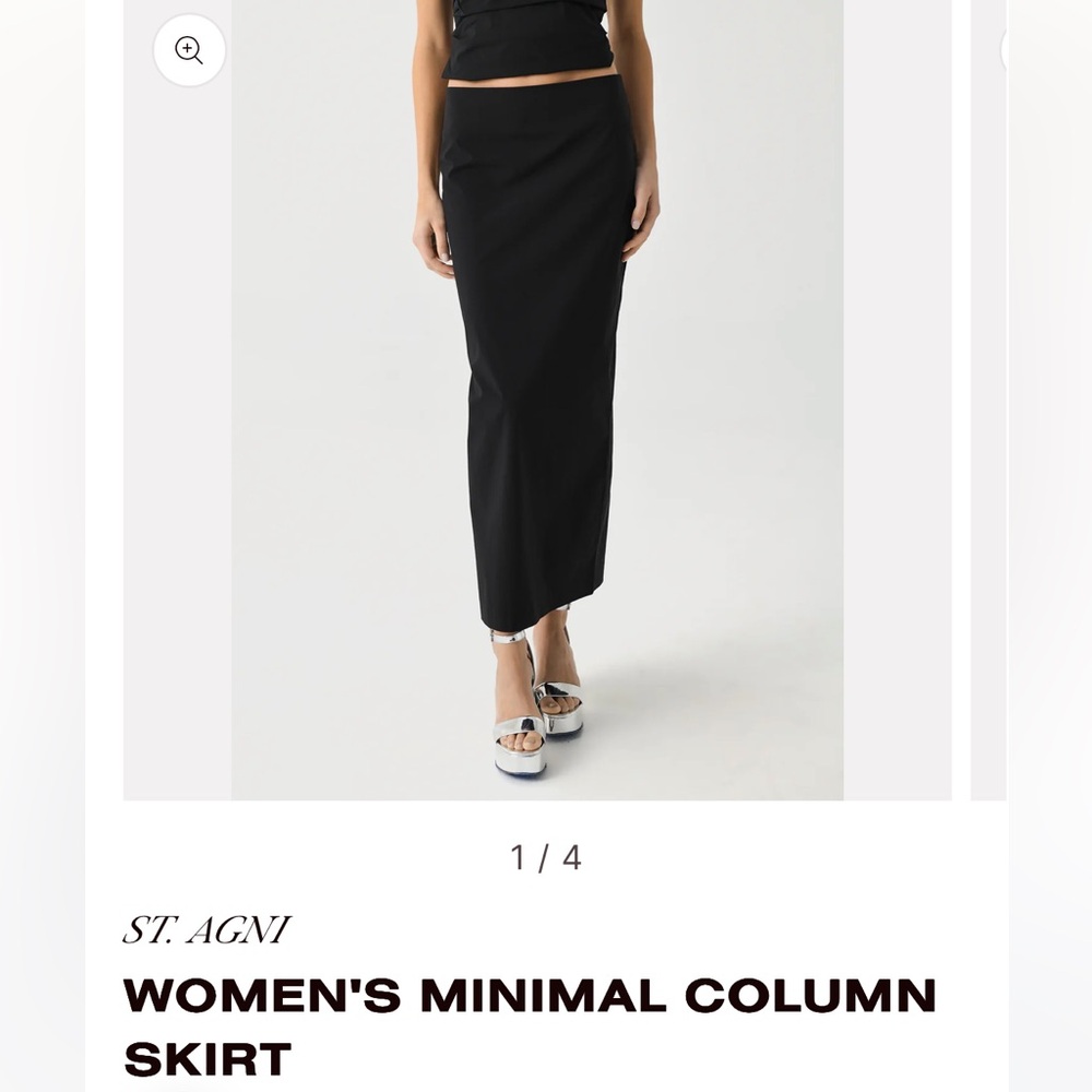 NWT St. Agni Minimal Column Skirt - Picture 3 of 16